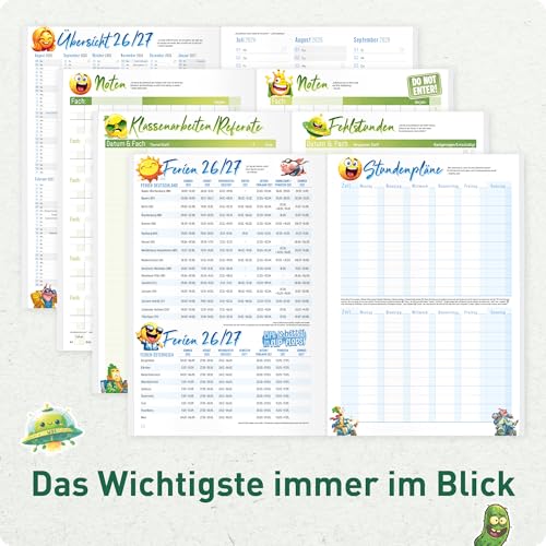 Häfft Original Hausaufgabenheft 2026 2027 A5 "Stickermania" – Ansicht 5