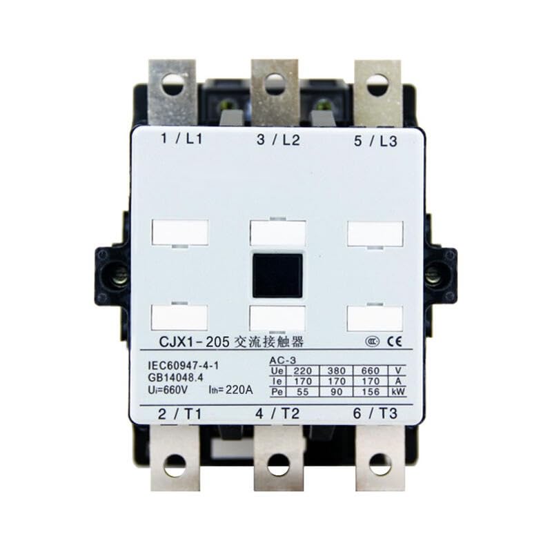 Contacteur CA CJX1-205/22 50Hz 380V pour contrôle industriel