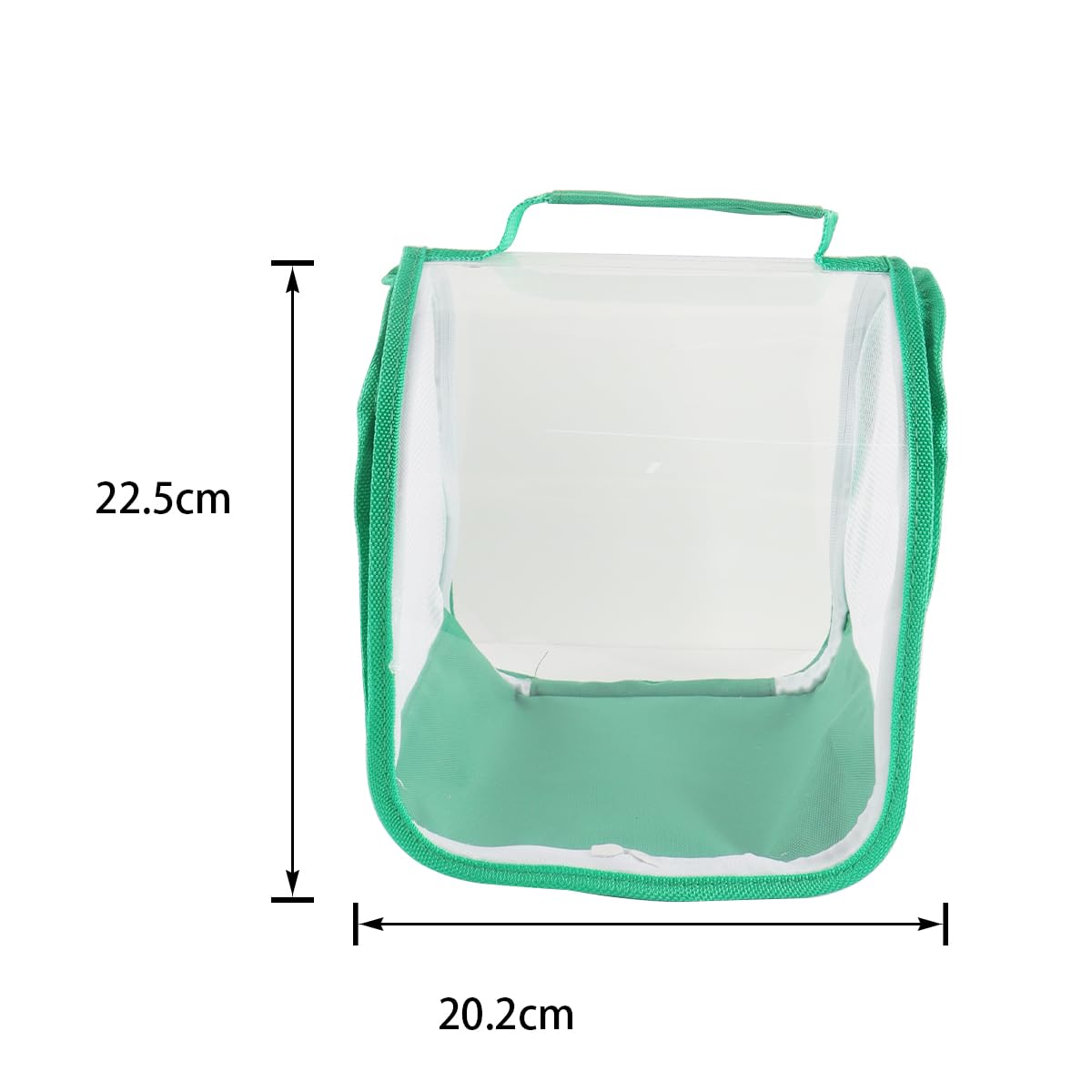 Qury Jaula de hábitat de mariposas, 7.9 x 7.9 x 7.9 pulgadas, plegable, malla de ventilación transparente con asa para mariposas, libélulas (verde)