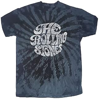 The Rolling Stones 70’S Logo Officiel T-Shirt Hommes Unisexe - Les Beatles, Paul McCartney, John Lennon, RIngo Starr, George Harrison