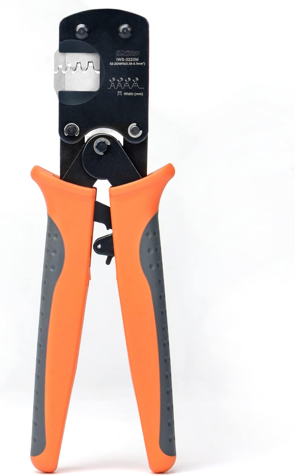 iCrimp IWS-3220M Micro Connector Pin Crimping Tool 0.03-0.52mm² 32-20AWG Ratcheting Crimper for D-Sub,Open Barrel suits Molex,JST,JAE