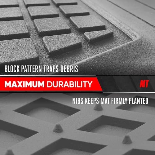 Image of Motor Trend FlexTough Rear Cargo Mat - Heavy-Duty Trimmable Car Trunk Mat for Back of SUV, Universal Rear Cargo Liner for SUV, Flexible Trunk Liner, Automotive Floor Mats & Cargo Liners (Gray)