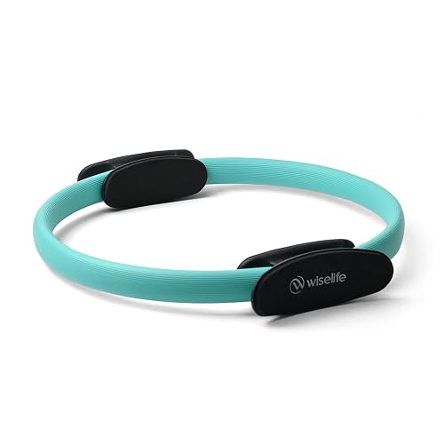 Wiselife Pilates Ring Circle, Magic Circle Pilates Ring, Inner Thigh Exercise Equipment, Fitness Rings for Women, Thigh Master Inner Thigh Exerciser, Yoga Ring Pilates Equipment for Home Workouts