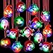 BUDI 15Pc Halloween LED Necklaces Party Favors for Kids and Adults with Gift Package Halloween Light up Toys Treat Bag Fillers