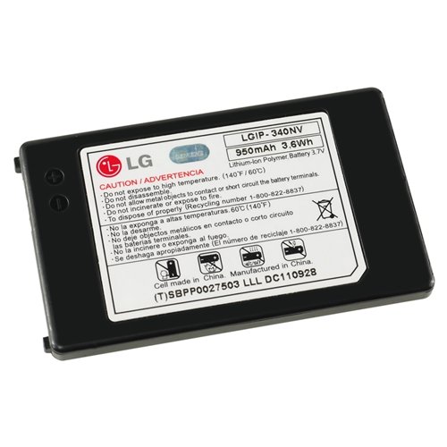 Lg Lgip340Nvstd 950Mah Original Oem Battery For The Lg Cosmos Vn250 And Octane Vn530 - Non-Retail Packaging - Black #TOP4