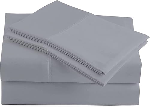 Miniatura 57 de Juego de sábanas de 4 piezas de algodón egipcio de 600 hilos, sábanas de algodón tamaño Queen para cama tamaño Queen, satén de fibra larga