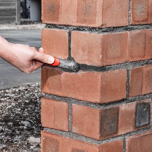 Goldblatt RED Masonry Brick Jointer Tool, 4 Sizes Barrel Jointer, 1/2in, 5/8in, 3/4in, 7/8in Wall Beauty Stitcher, Stainless Steel Masonry Joint raker, 4 in 1 Bricklaying Jointer - Image 6