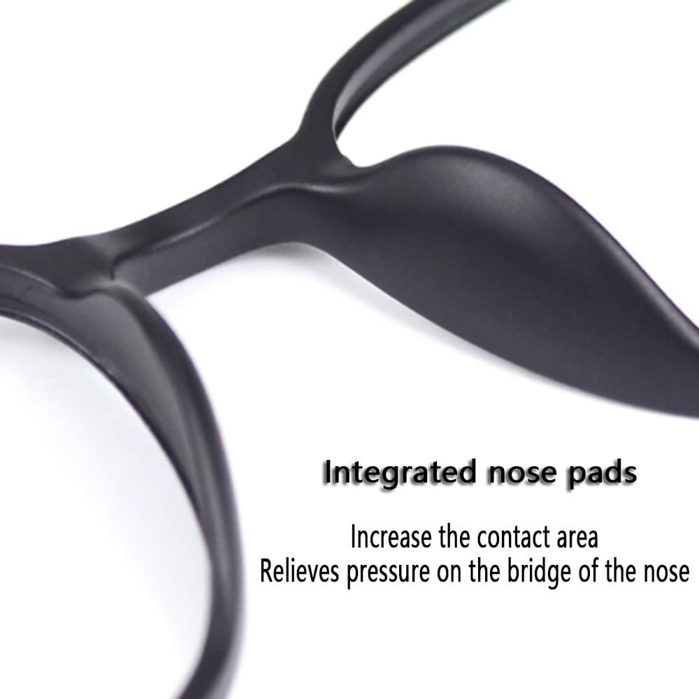 NILZA Große Lesesonnenbrille Gläser Progressive Multifokale Lesebrille Photochrome Sonnenbrille Herren Damen Bifokal Computerbrille (Color : A, Size : +2.0)