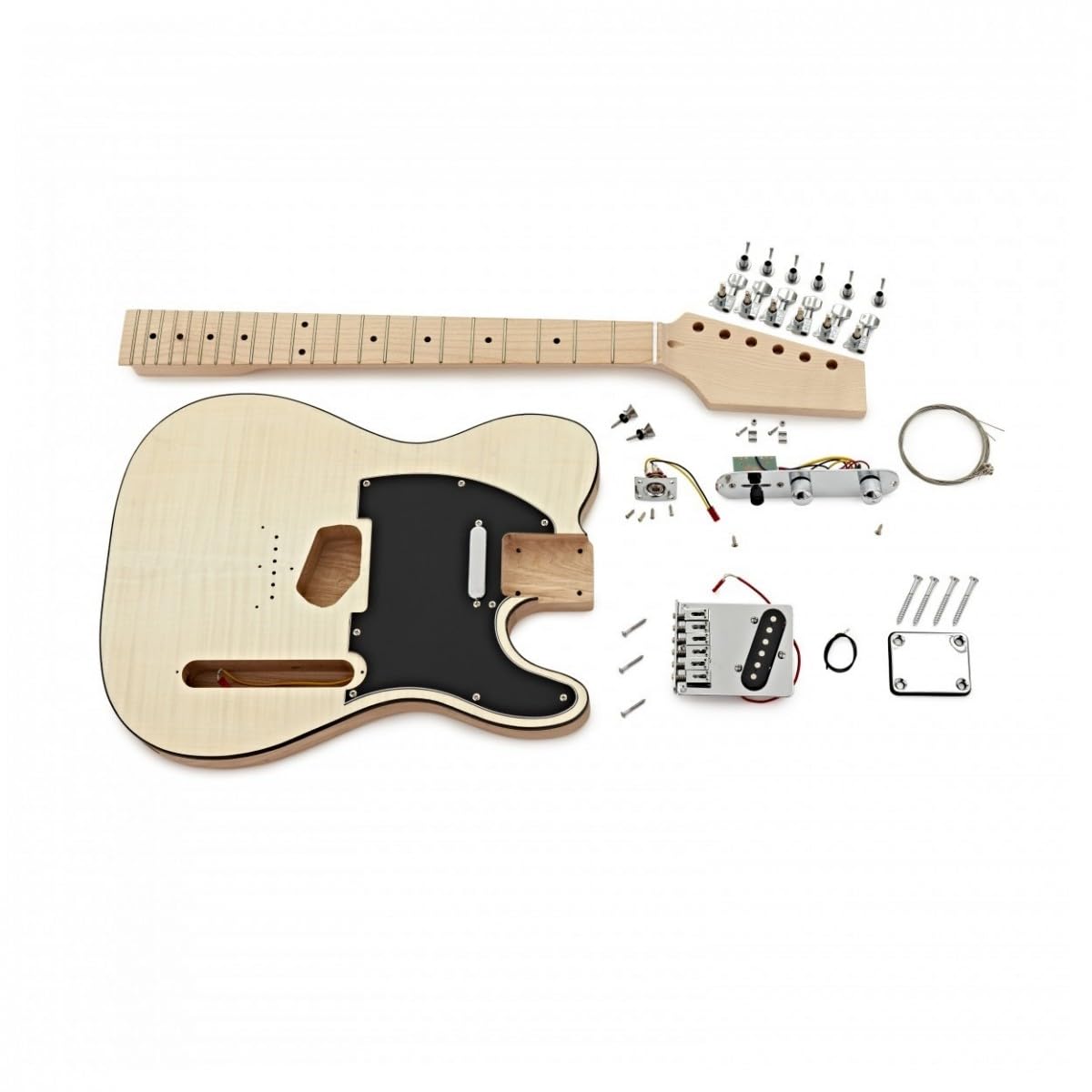 Pro Guitare Electrique DIY Kit All In One with Telecaster Style Body