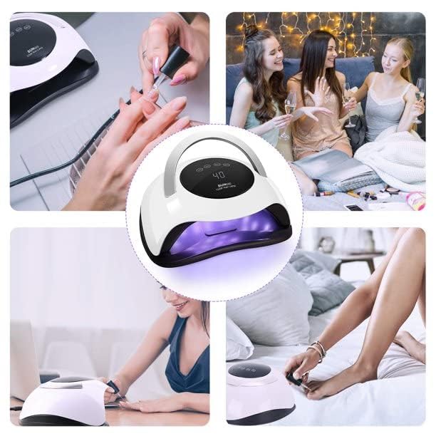 120w UV Nail Dryer Gel Nail Lamp Led Lamps for Gel Nail Smart Sensor LCD Display - Image 4