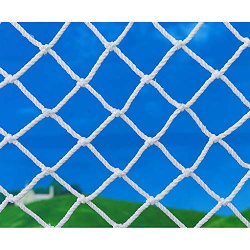 Xink-fhw Climbing Net Clothing Store Hanging Clothes Ceiling Net Isolation Net Decoration Net Patio Anti-fall Safety Fence Net Hemp Rope Net (Color : 8cm-thickness 6mm, Size : 1 * 4m)