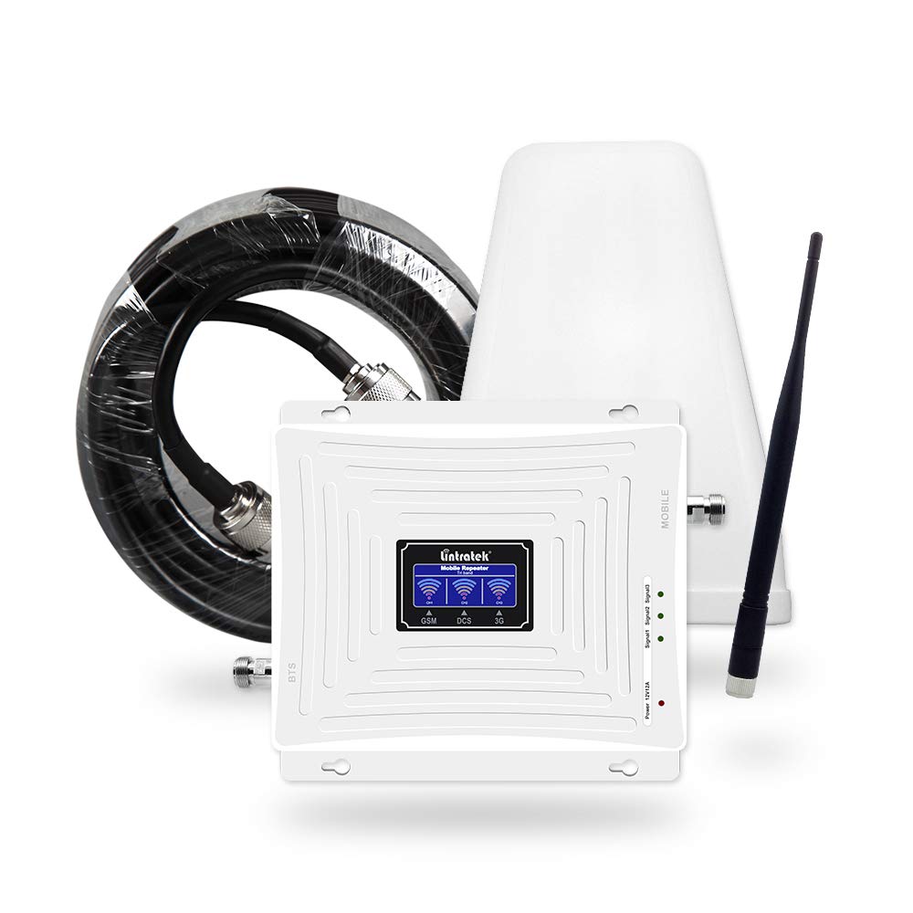 Lintratek 900mhz 2100mhz 2600mhz Cellular Signal Booster Repeater