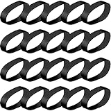 20 Pieces Ski Brake Retainers Rubber Brake Band Snowboard Retainers for Outdoor Sports (Black)