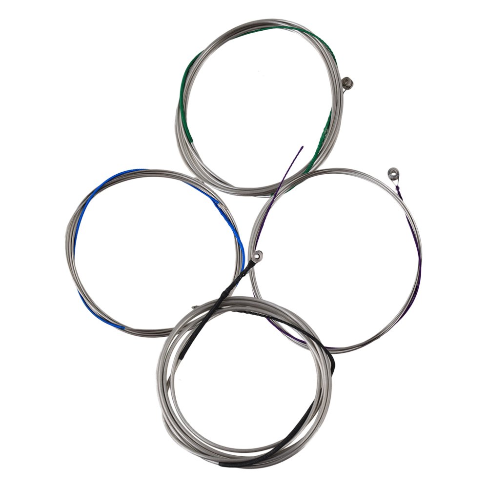 yibuy Argenté en acier 4/4 JEU DE CORDES pour violoncelle A D G C complet Nickel plaqué ball-end