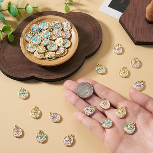 Breloques fleur émaillée anti-ternissement pour réparer vos bijoux - 6