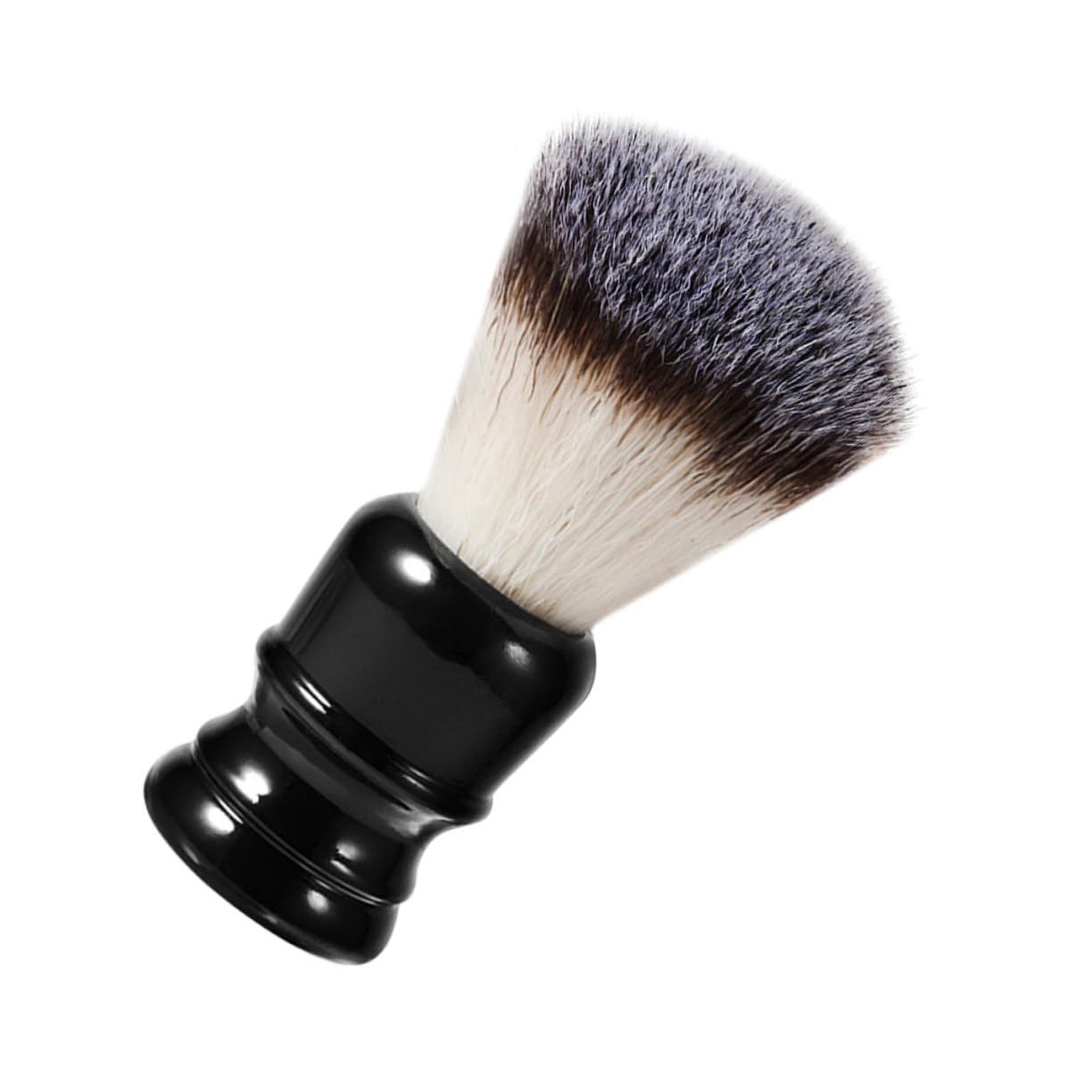 BELLIFFY Men's Beard Brush Black Shaving Brush Synthetic Bristles Cleaning Kit Style