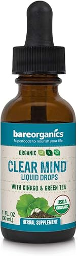 BareOrganics Gotas líquidas de raíz de regaliz, suplemento de hierbas, 1 onza