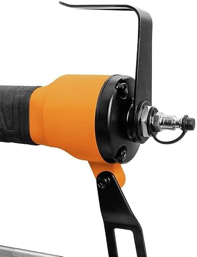 Miniatura 5 de Freeman G2FS9 - Grapadora neumática de 2 generación de calibre 9 de 2 pulgadas con funda, mango en T, gancho de cinturón de metal ajustable y