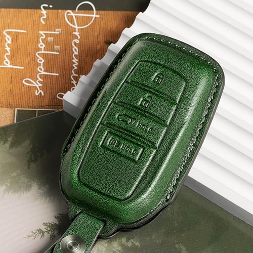 Image of for Toyota Key Fob Cover Leather car Key case fits 2027 2026 2025 2024 Grand Highlander Camry Crown Signia Highlander Venza Land Cruiser Accessories