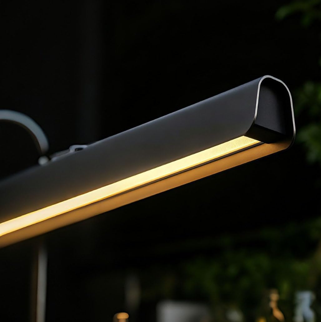 Suspension Luminaire Cuisine Moderne, 3000K/4500K/6500K 10%–100% Température de Couleur Lustre Linéaire, Dimmbar avec Télécommande LED Suspension pour Salon,Salle à manger, Îlot (Blanc, 150cm)