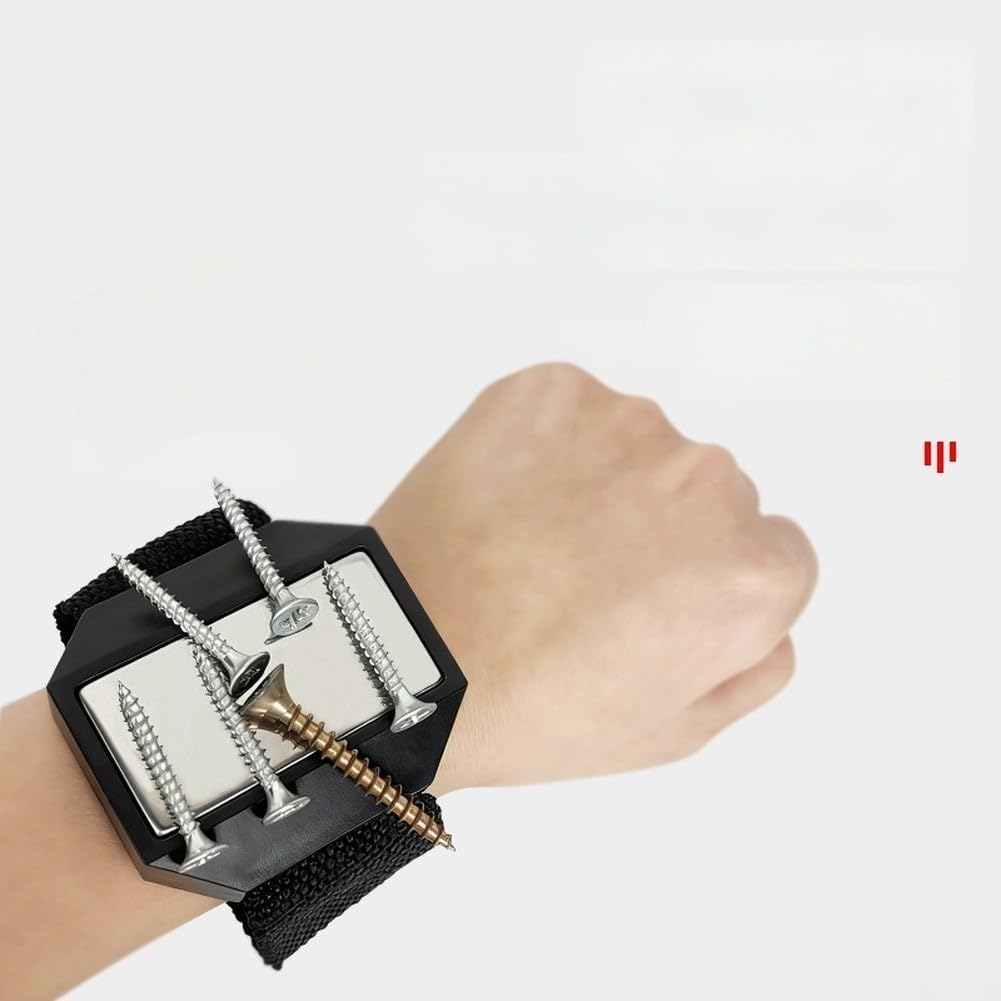 Soporte magnético de pulsera para brocas tornillos y pequeñas piezas ferrosas utilizadas con taladros con cable e inalámbricos (C) — view 4