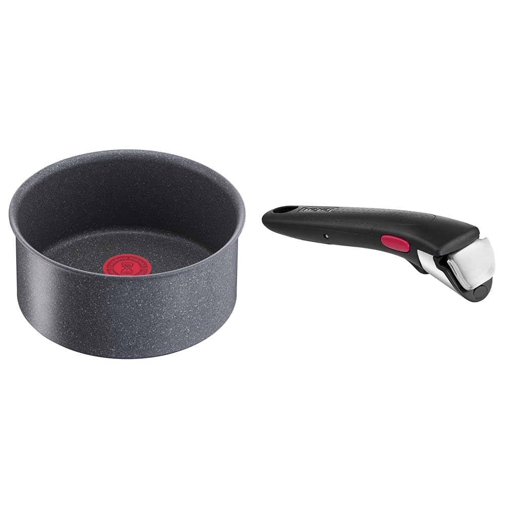 Casserole 20 cm revêtement antiadhésif avec poignée amovible 3 points