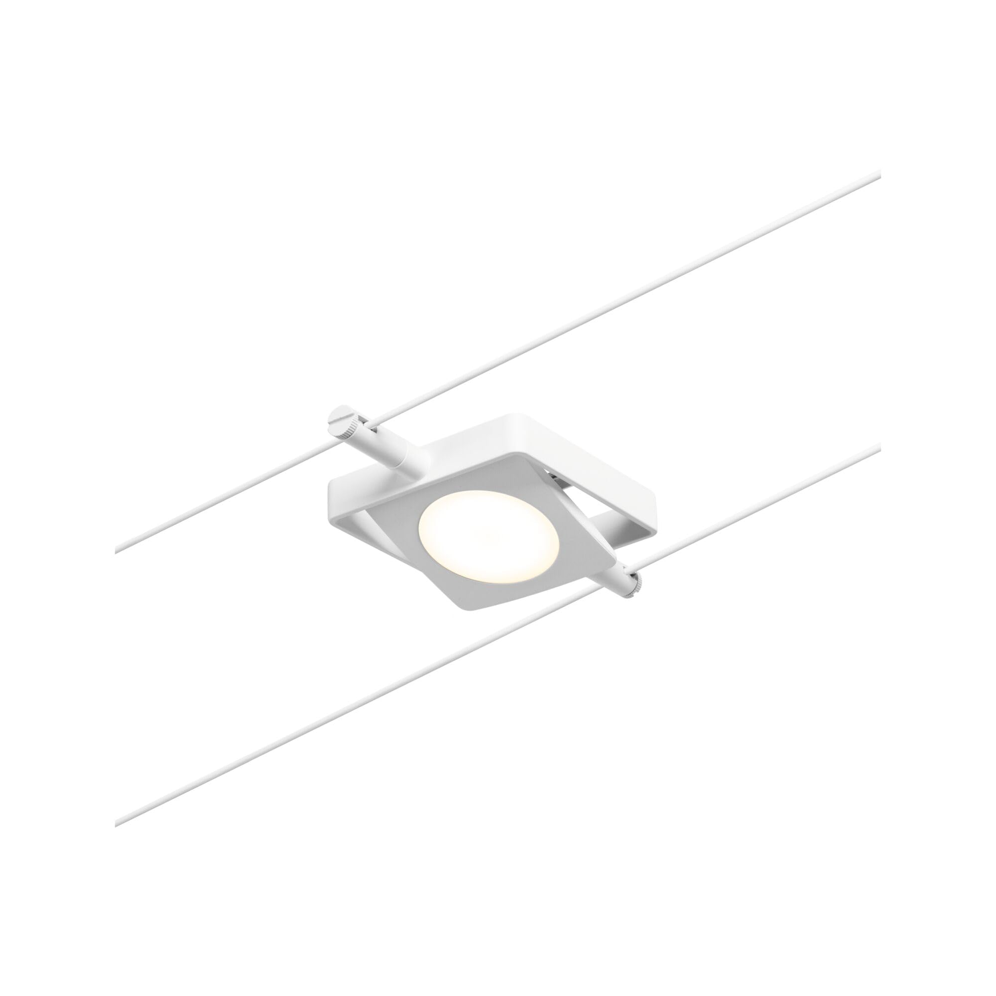 Paulmann 94422 Sistema de cables LED CorDuo set MacLED DC incl. 5x4,5 W ampliable blanco, cromo, cable metal 3000 K