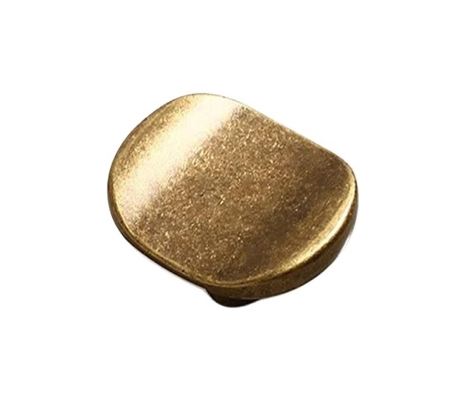 RUGAIKERBA Single-Hole Drawer Knobs, Zinc Alloy, Vintage Brass Finish