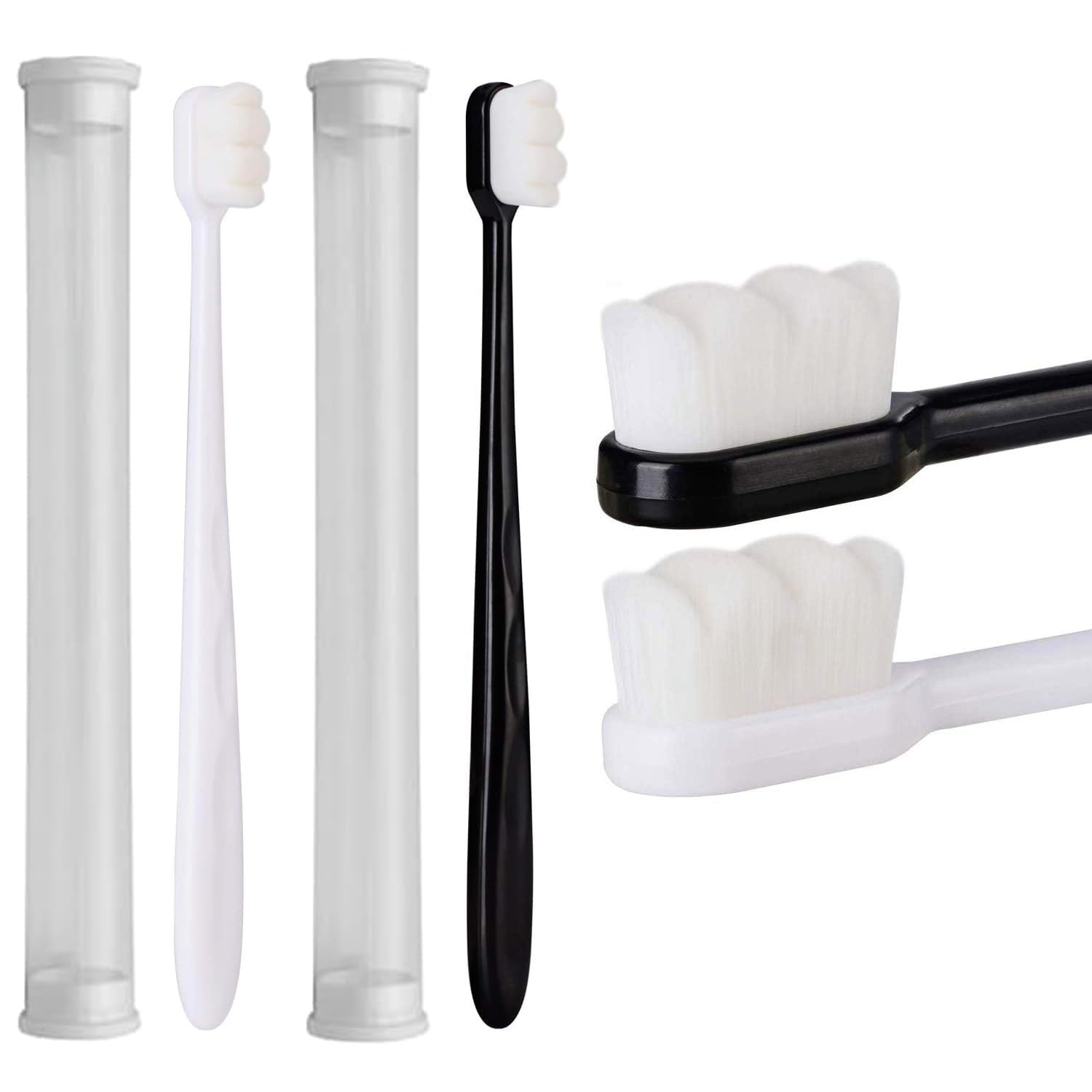 2Pcs Ultra Soft Toothbrush For Adult | Ultra Soft Micro-Nano Bristled For Sensitive Gums & Teeth Toothbrush For Kids & Adults | Extra Soft Toothbrush Manual (Multicolor)-picture-20