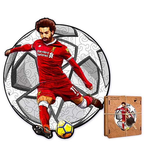 Active Puzzles Puzzle de Futbol para Niños Adolescentes y Adultos - Puzzles de Madera - Rompecabezas Madera Cortado a láser 20 x 23 cm, 70 Piezas (Fútbol M S)