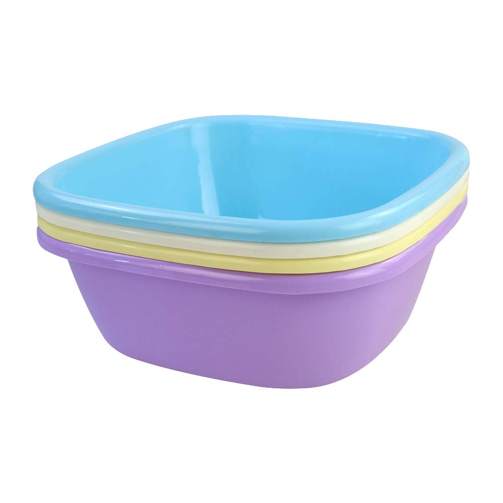 4 Paquets de Bassine Carrée, Bassine en Plastique