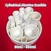High Capacity Cylindrical Alumina Crucible 80ml-800ml - Premium Al2O3 Ceramic Smelting Crucible for Industrial,1pcs(400ml 66x150mm)