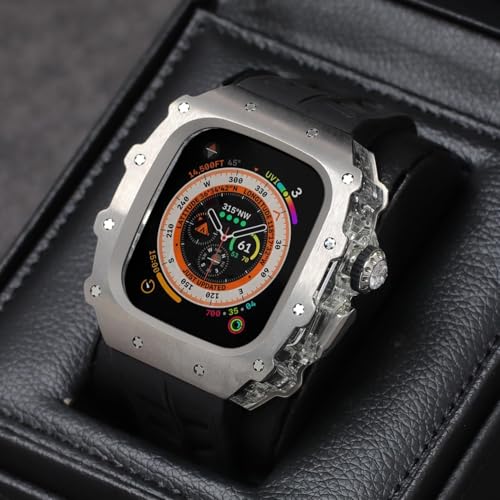 Bracelet titane Apple Watch protection intégrale boîtier acier SCHIK robuste - 4