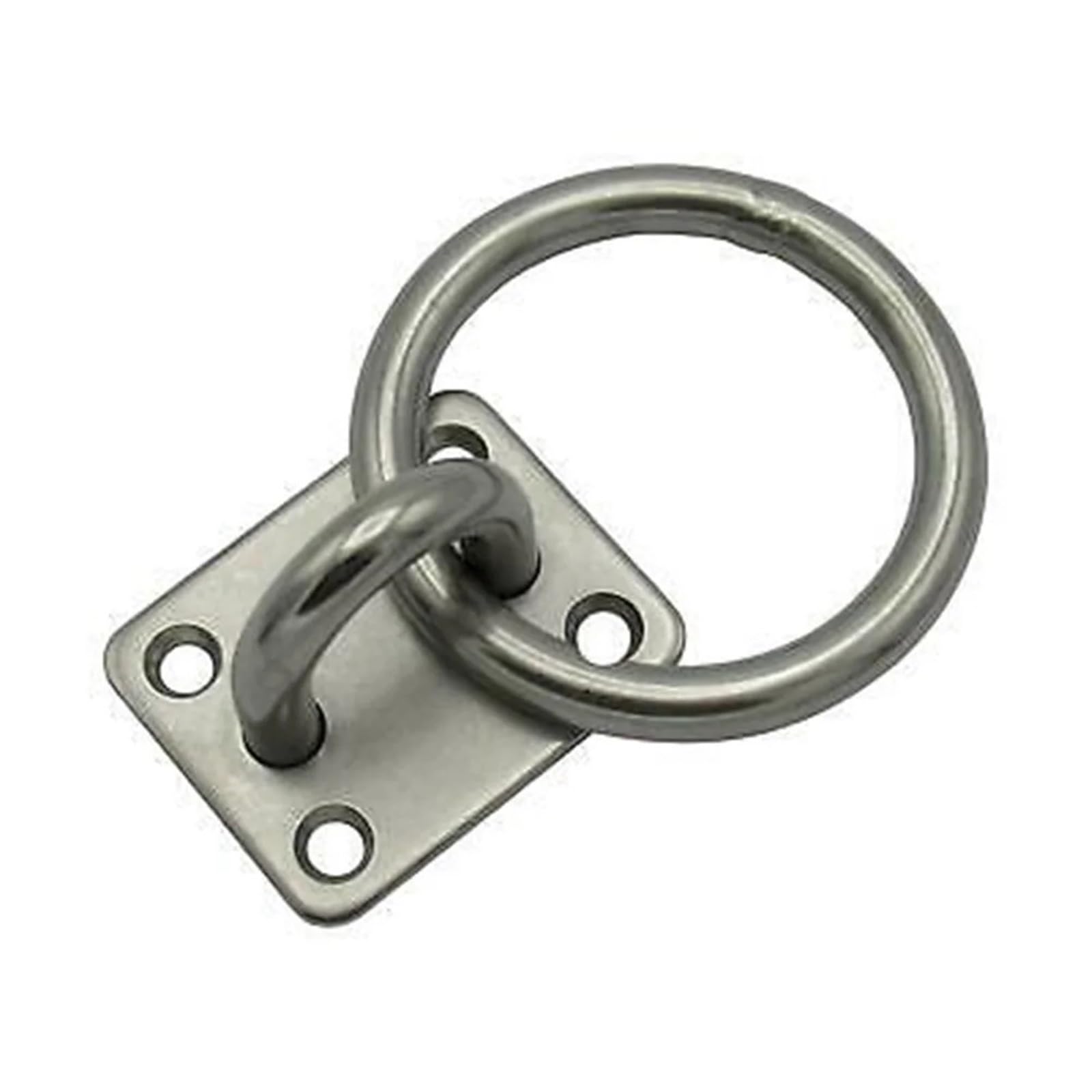LSNNMU 2 Pcs Stainless Steel Universal with Ring Marine Eye Plate Stable Best Protection Boat Cabin Accessories for Wall