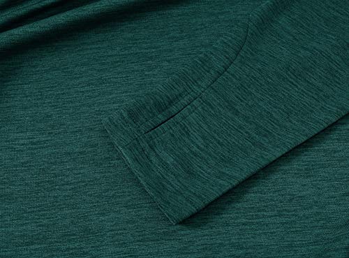 Tbmpoy Womens Upf 50+ Sun Protection Hoodie Shirt Long Sleeve Fishing Hiking Outdoor Uv Shirt Lightweight Blackish Green Xl #TOP3