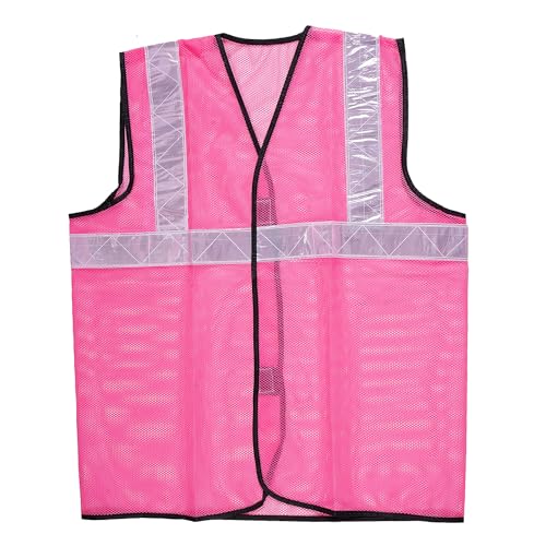 Image of Safety Jacket Reflective High Visibility use For Airport, Construction, Emergency, Landscaping, Paving,Traffic, Sanitation, Security Guard, Engineering jacket,60GSM Mesh, AK-605 (PACK OF 25)