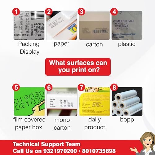 SONIC INDUSTRIES 12.7mm Portable Handheld Thermal Inkjet Printer Plastic Body with Sonic Premium Solvent Cartridge Designed for All Manufacturing... - Image 4