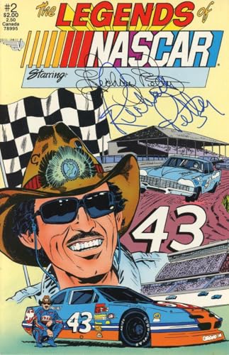 Richard Petty Signed The Legends Of Nascar #2 Vortex Comic Book Rare Beckett Bas - Autographed NASCAR Miscellaneous Items