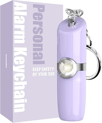 Securityman Alarmas personales para mujer  Llavero de alarma de seguridad (sirena fuerte de 130 dB y luz estroboscópica SOS) dispositivo de