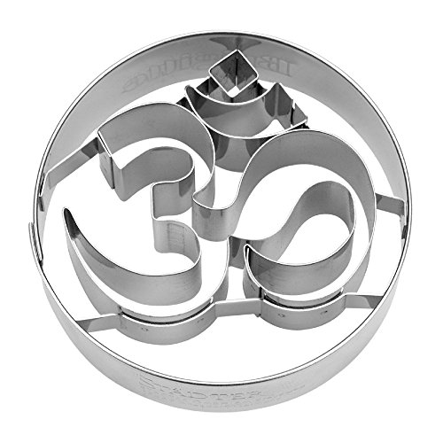knusper.haus Präge - Ausstecher/Ausstechform Yoga - OM (6 cm/Edelstahl - Rostfrei) TOP - QUALITÄT Cover