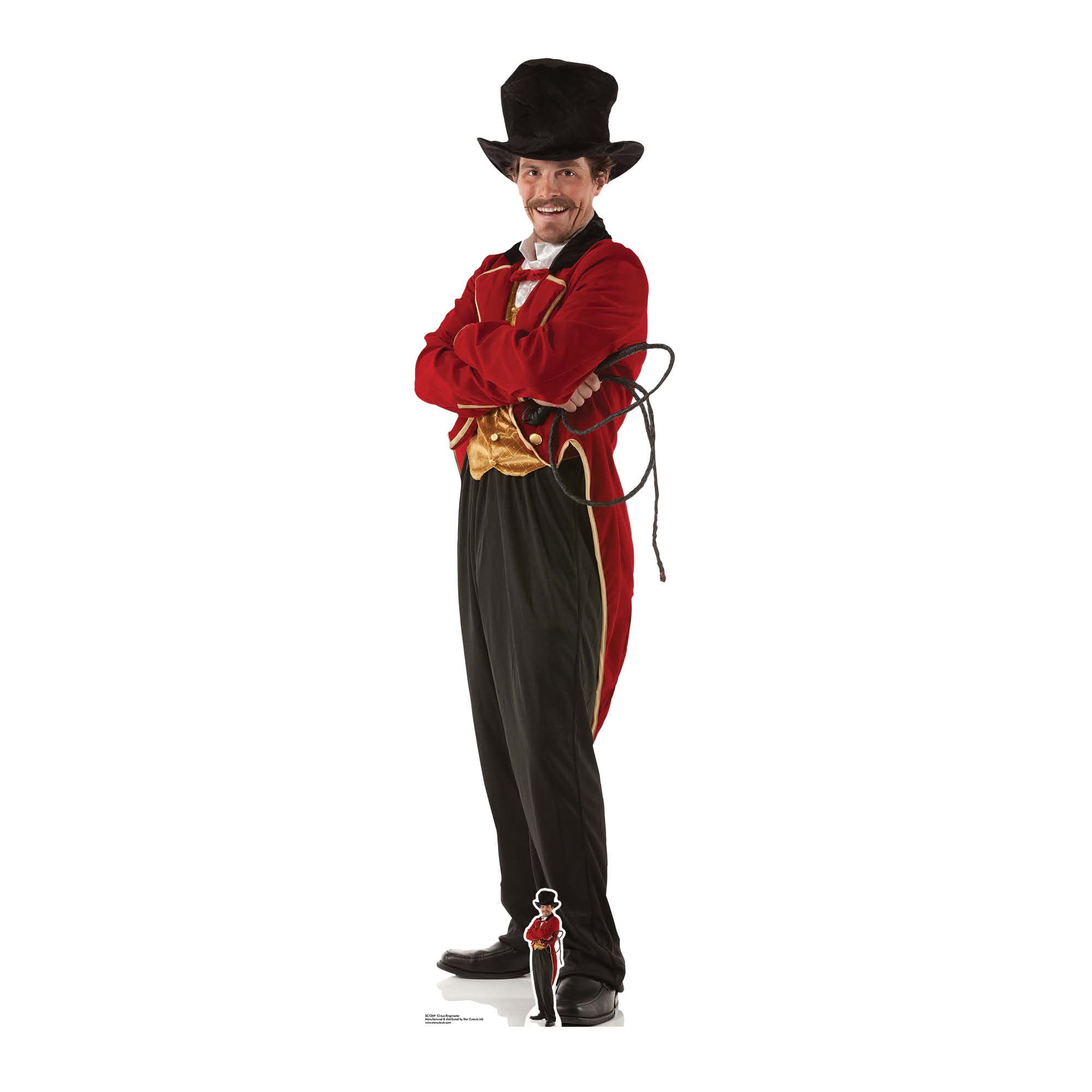 Circus Ringmaster Lifesize and FREE Mini Cardboard Cutout / Standee - Clowns