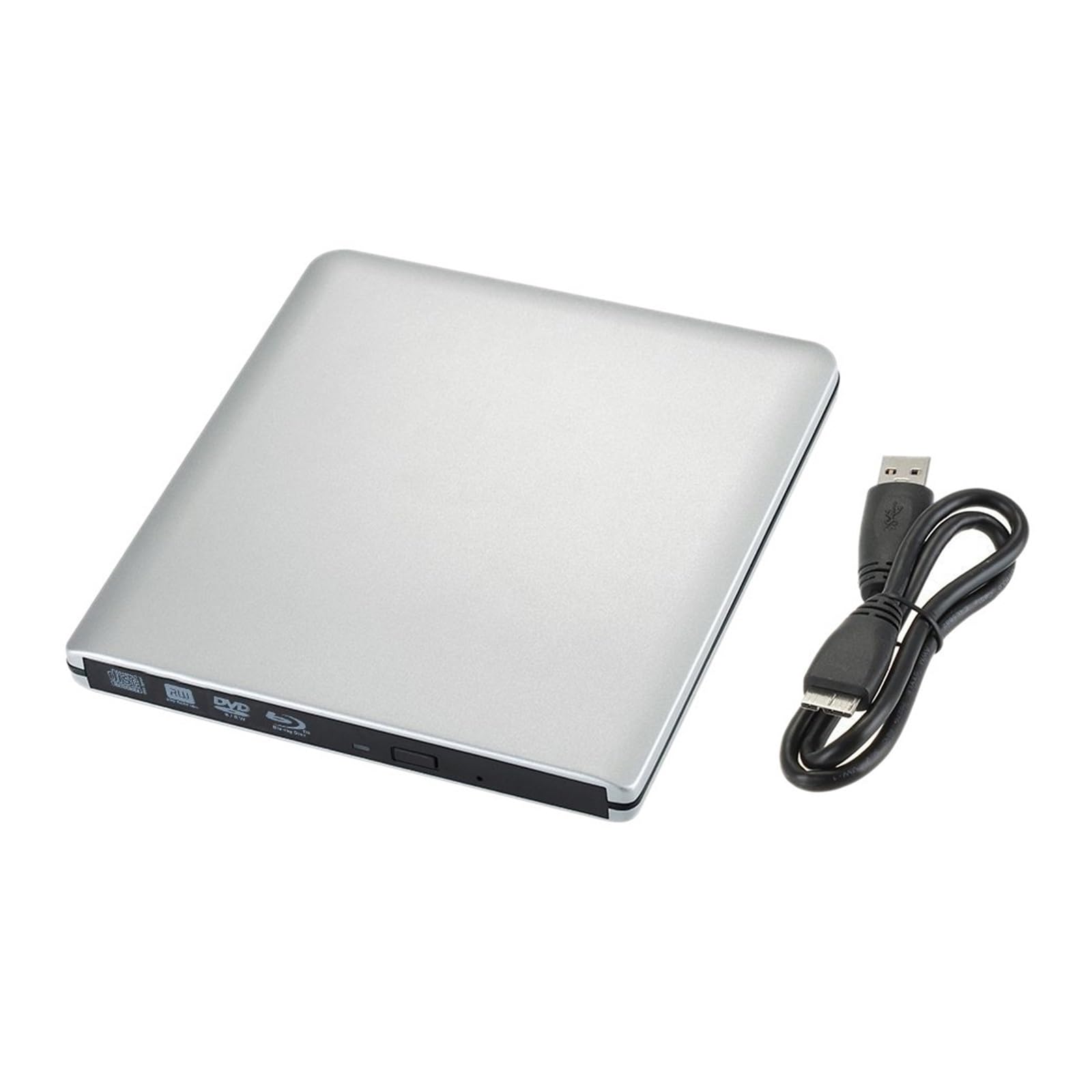 Ultracienki Zewnętrzny Napęd Optyczny Z Nagrywarką Blu-Ray 4K, USB 3.0, Odtwarzaniem DVD, Nagrywarką CD/DVD Blu-Ray R/W 3D
