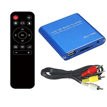 Amazon | 超ミニサイズマルチメディアプレーヤー 【ブルー