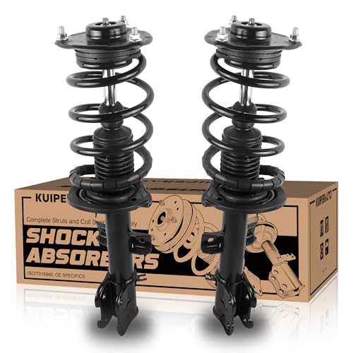 KUIPERAUTO 173044 Pair Front Struts Assembly Shocks Compatible for 2011 2012 2013 Kia Sorento FWD Coil Spring Shock Absorber