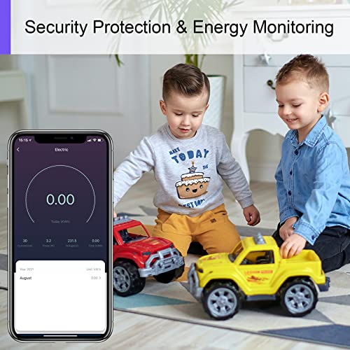 ANTELA Slimme Stekker 16 A Wifi met Energiemeter, Timer en Schema's, Compatibel met Alexa Echo & Google Assistant, Smart Life APP, 2.4 GHz, 2 Stuks - Afbeelding 7