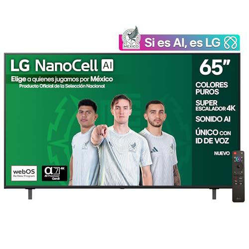 El Mejor Listado de lg tv smart los mejores 5. 43 LG Pantalla 65 Pulgadas NanoCell AI NANO80 4K Smart TV 2025