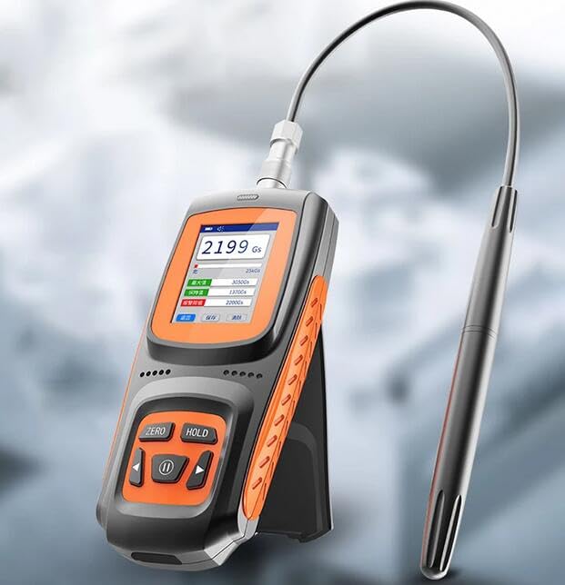Medidor Tesla Digital Portátil de Campo Magnético Alta Precisión