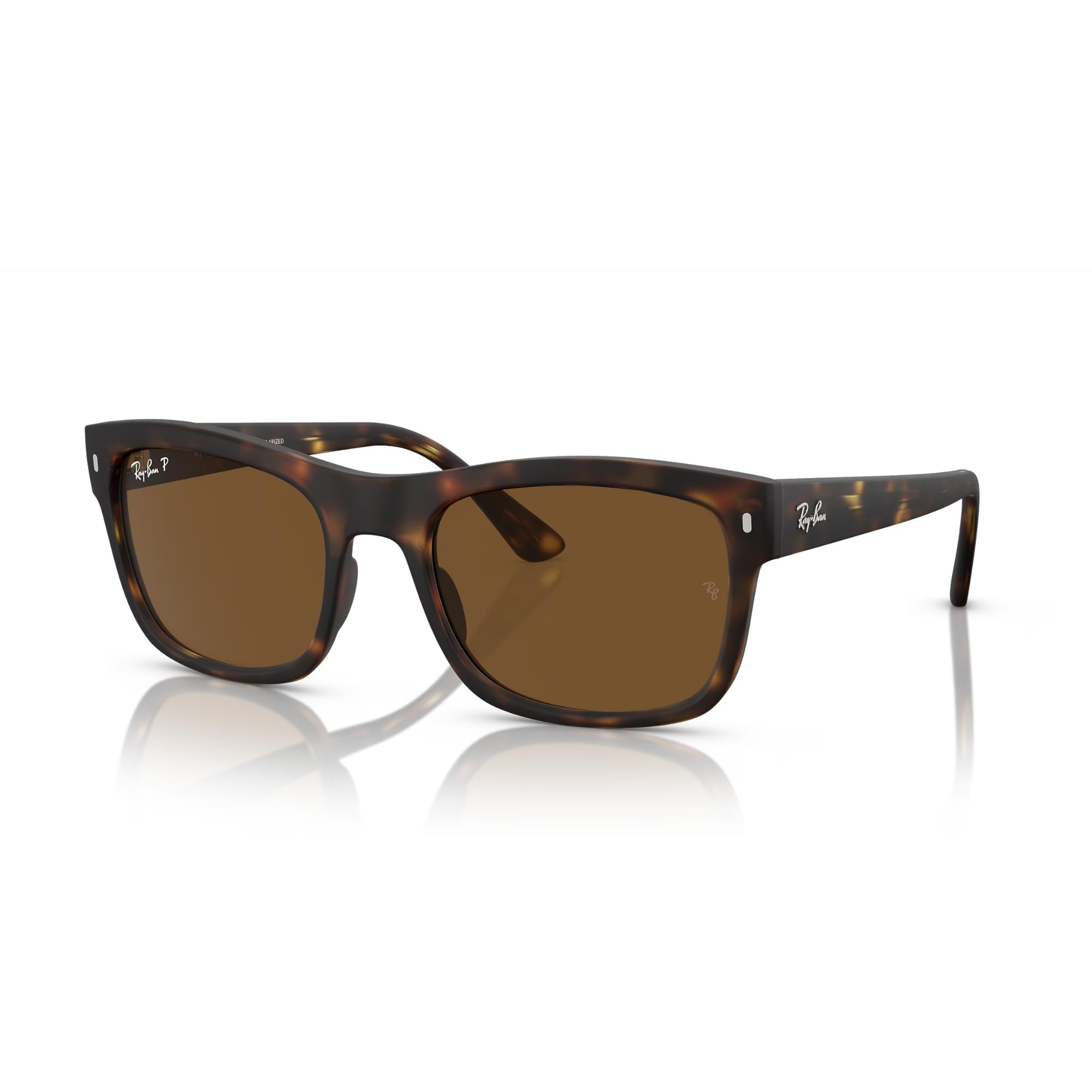 Photo 1 of Ray-Ban RB4428 894/57 56MM Havana/Brown Polarized Square Sunglasses for Men for Women