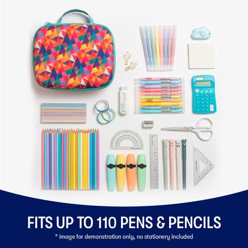Zipit Jumbo Pencil Box For Girls | Pencil Case For School | Holds Up To 110 Pens | Large Capacity Pencil Pouch (Colorful) #TOP3