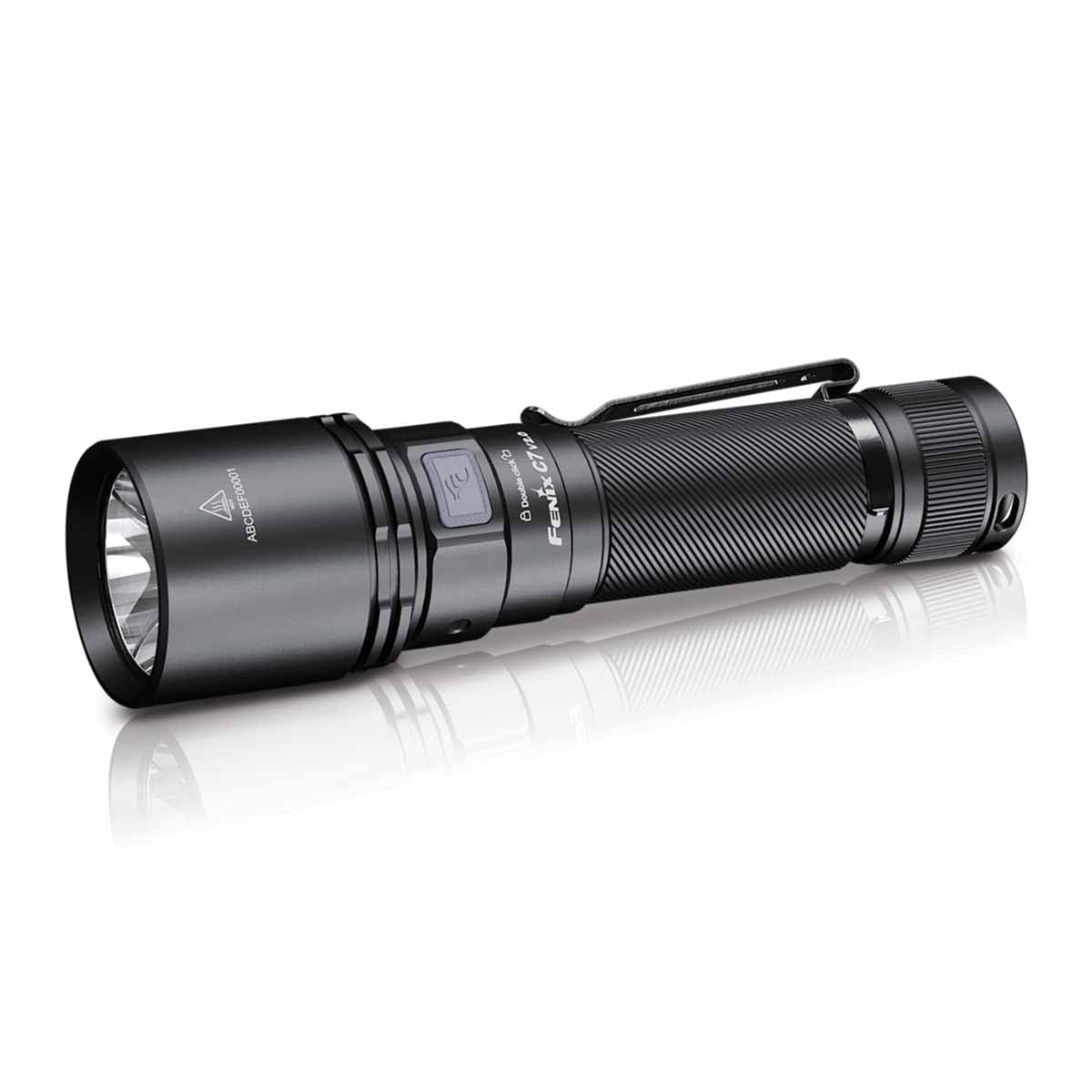 Fenix Linterna LED C7-R, potente, ultra brillante, 3300 lúmenes, iluminación de 575 metros, recargable por USB tipo C, IP68 impermeable y resistente al polvo, succión magnética en la cola